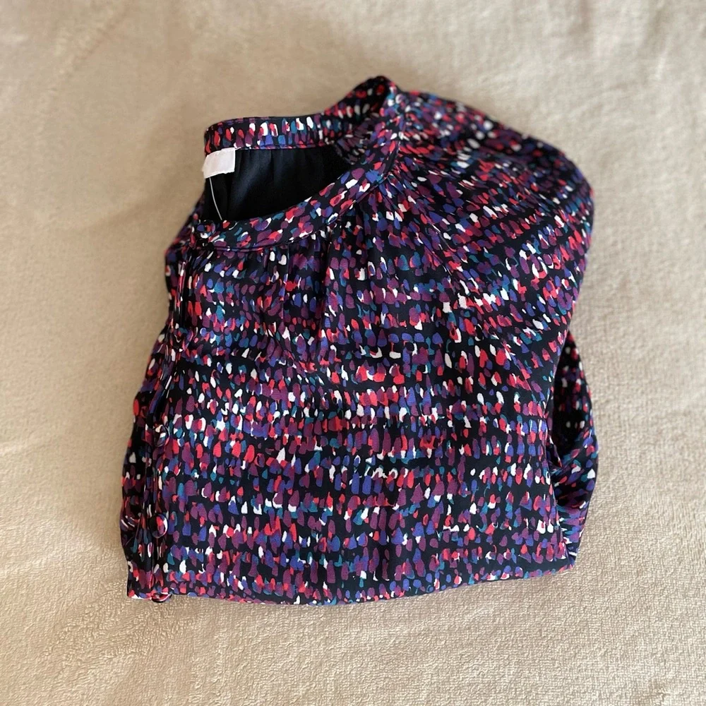 DR2 Multicolor Dotted Tie Front Dress - Size S - Picture 15 of 16